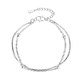 thumbnail image 1 of Pulsera Doble Cadena Esferas Aurora, 1 of 6