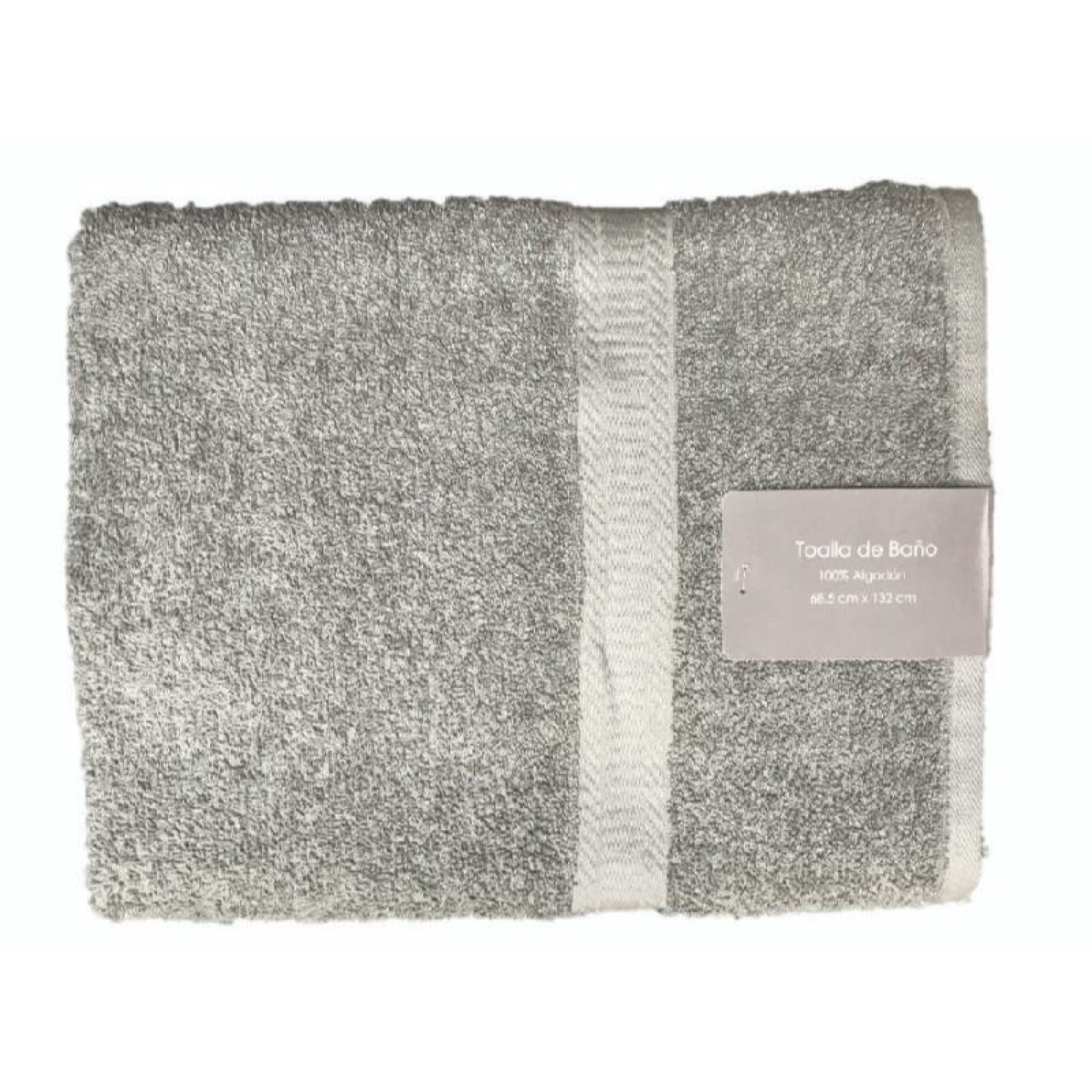 Toalla De Baño Gris 70x135cm 100% Algodón Grey Label