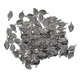 thumbnail image 5 of 100 Piezas De Plata Tibetana 3D Hoja De Rosa Encantos Colgante Joyería Fabricación De Bricolaje, 5 of 5