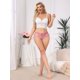 thumbnail image 2 of INSPIRE CHIC Ropa interior de encaje transparente de cintura baja para mujer, cómoda, transpirable, calzoncillos huecos, rojo rosa medio, 2 of 4