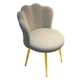 thumbnail image 4 of Silla De Tocador Silla Auxiliar Moderna Y Suave Con Patas De Metal Para Cafetería, Salón, Dormitorio, Gris, 4 of 5