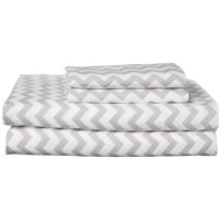 Sábanas Sweet Home Collection King Size Chevron Grey