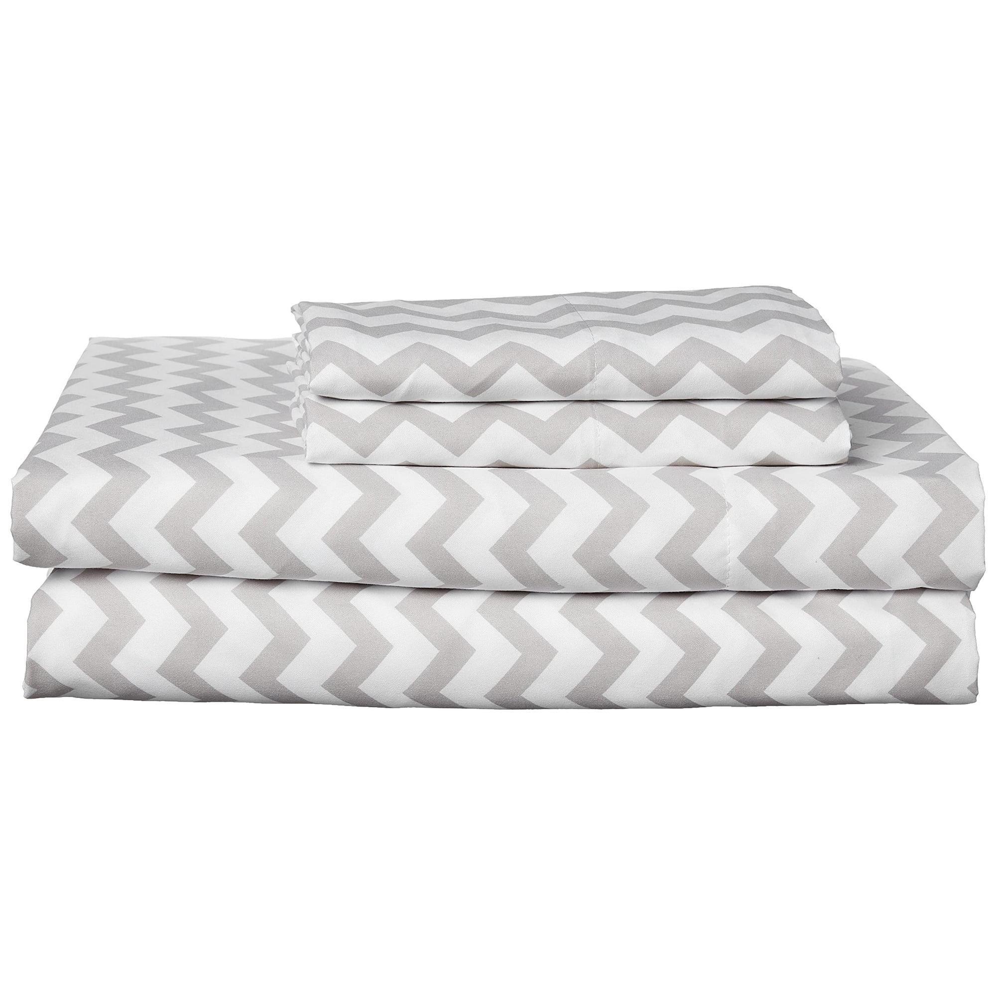 Sábanas Sweet Home Collection King Size Chevron Grey