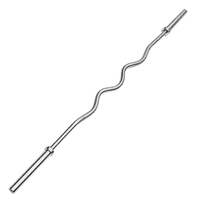 Linea Sport - Barra Preolímpica Tipo W De 120 Cm En Acero Cromado