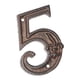 thumbnail image 1 of Placa De Puerta De Dígitos De Metal Número De Dirección Signo Placa De Puerta 5, 1 of 5