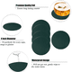 thumbnail image 3 of Posavasos de cuero Protección contra derrames para escritorio de mesa Posavasos de cuero duraderos y antideslizantes Ajuste común, 3 of 5