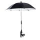 thumbnail image 5 of Sombrilla para silla de playa, cochecito, sombrilla contra el sol, ajustable 360 degree, flexible y resistente al agua. Negro, 5 of 5