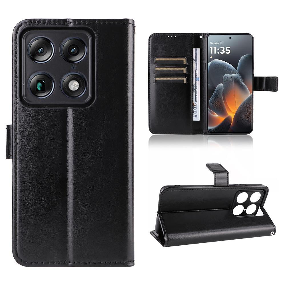 Foxdock - Funda Tipo Libro Para Motorola X70 Air Pro, Cartera Todo‑en‑uno, Funda Multifuncional Con Tarjetero Y Correa De Muñeca Desmontable