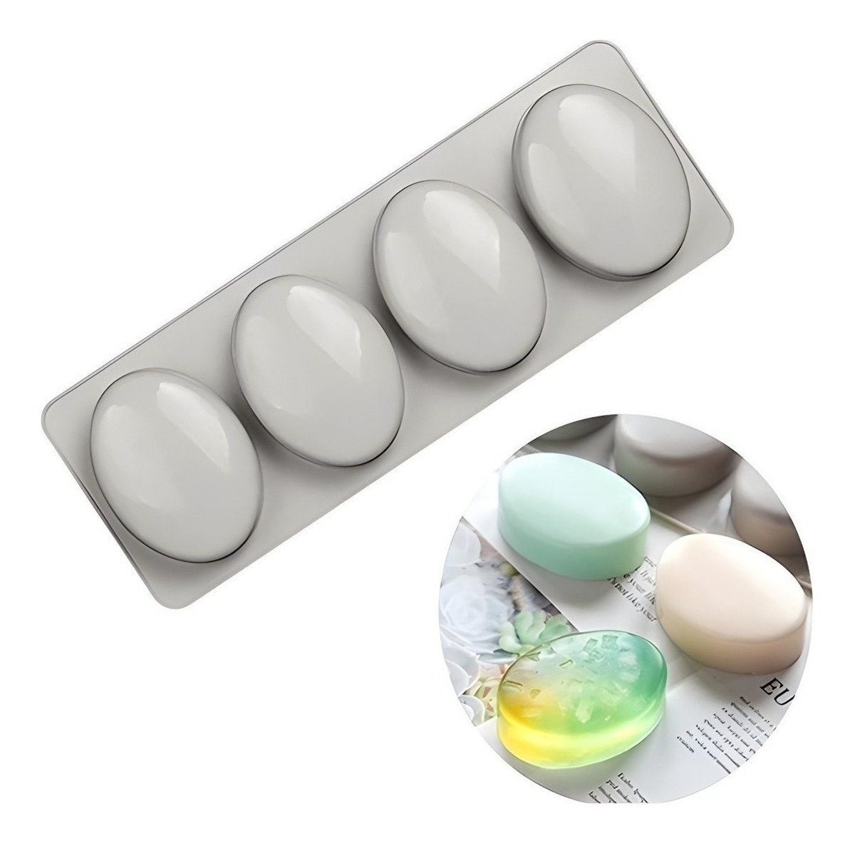 Genérico - Moldes Silicona Molde De Silicona Jabon Molde Jabon Ovalado