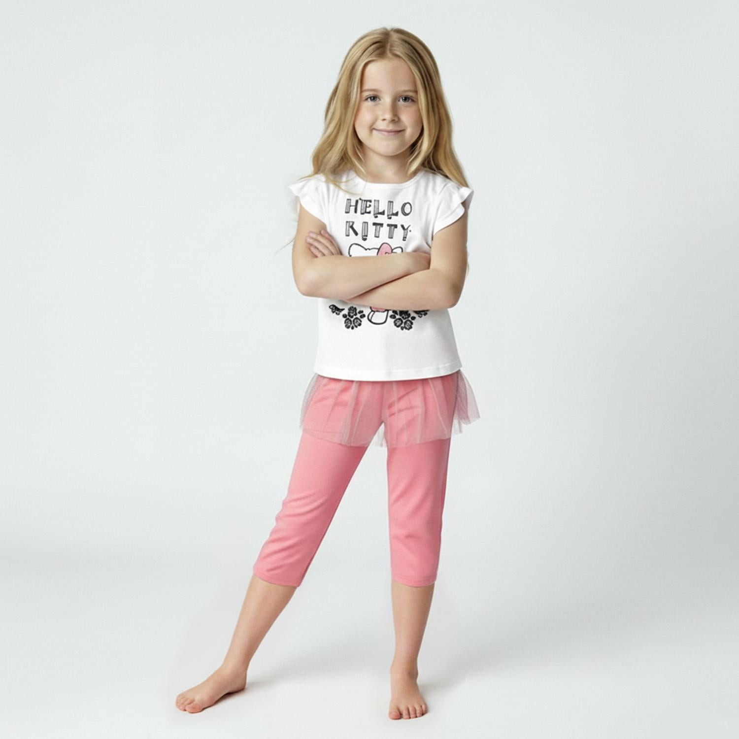 Pijama Niña Hello Kitty Blanco 3
