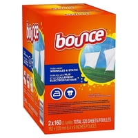 Hojas Suavizantes Para Secadora Bounce 320 Un