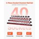 thumbnail image 2 of Juego de rieles organizadores de enchufes VEVOR Heavy-Duty, 40 enchufes, 2 of 3