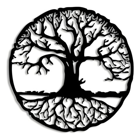 Genérico - Cuadro Árbol De La Vida 48 Cm Mdf