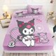thumbnail image 1 of My Melody Fitted Sheet Kuromi Bedspread Cute Kuromi Full Surround Protective Cover For Girls Boys Adults for mattresses 5-30cm Bed Sheets, 1 of 5