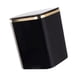 thumbnail image 2 of Cubo de basura pequeño con tapa, cubo de papel de desecho para encimera, cesta de basura portátil para escritorio, cesta de basura para pared de salón Negro, 2 of 5