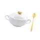 thumbnail image 4 of Tazón Para Servir De 9.8 Oz (4.5"), Tazón Para Sopa De Cebolla Francesa, Para Helado, Pasta, Estofado De Res, Con Tapa Dorada Y Asa, 4 of 5