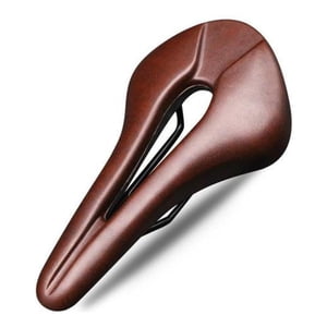Sillín Deportivo Antiprostático Riderace, Asiento Bicicleta Color Cuero