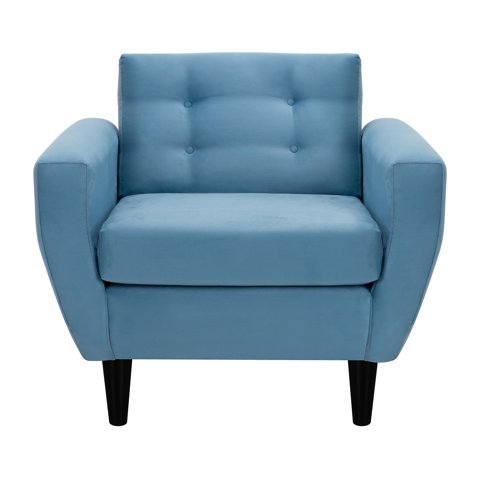 Bodevir - Sofa Bote 1C Felpa 00 Azul Petroleo