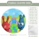 thumbnail image 2 of Popiz baby tv-theme Fitted Round Tablecloths Elastic Edged Table Covers Waterproof Table Cloth for Kitchen Holiday Party Tables Decor 150cm, 2 of 6