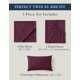 thumbnail image 4 of Juego de sábanas LANE LINEN 100% algodón orgánico Twin XL Windsor Wine, 4 of 9