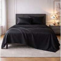 Riqui - Juego De Sabanas Lisas Negro