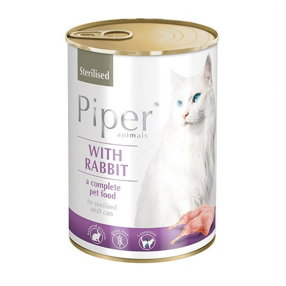 Piper - Alimento Húmedo Gato Adulto Conejo Lata 400 GR