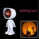 thumbnail image 3 of 1Pack Astrobot Lights, Christmas Decoration 1Pack Astrobot Sunset Lamp Projector - 7 Cosmic Colors Sunset Light, Touch Control Sunset Projection Lamp, 360° Adjustable Head, 3 of 4