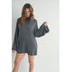 thumbnail image 1 of CCWHOLESALESCLOTHINGS Vestido de Cuello Alto con Mangas Acampanadas, Talla Grande para Mujer, 1 of 5