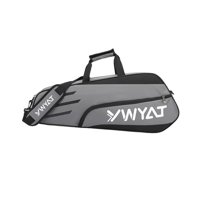 Magideal - Bolsa Para Raqueta De Bádminton, Bolsa De Tenis, Bolsa Deportiva Con Cremallera, Bolsa De Gimnasio Para Exteriores, Funda Para Raqueta De Bádminton Y Gris Negro