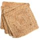 thumbnail image 1 of Manteles individuales Savi Home, 100% yute, trenzados, reversibles, 13 x 13 cm (juego de 4), 1 of 8