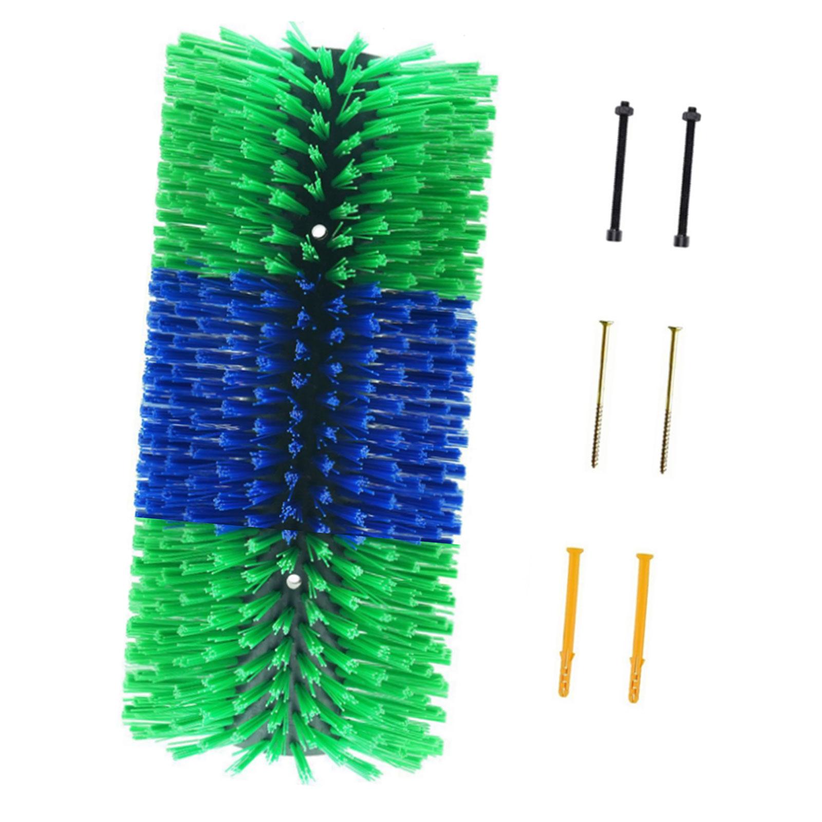 Ioensy - Cepillo De Masaje Resistente Para Rascar El Ganado, Para Caballos, Alces Y Ciervos, Color Verde Y Azul