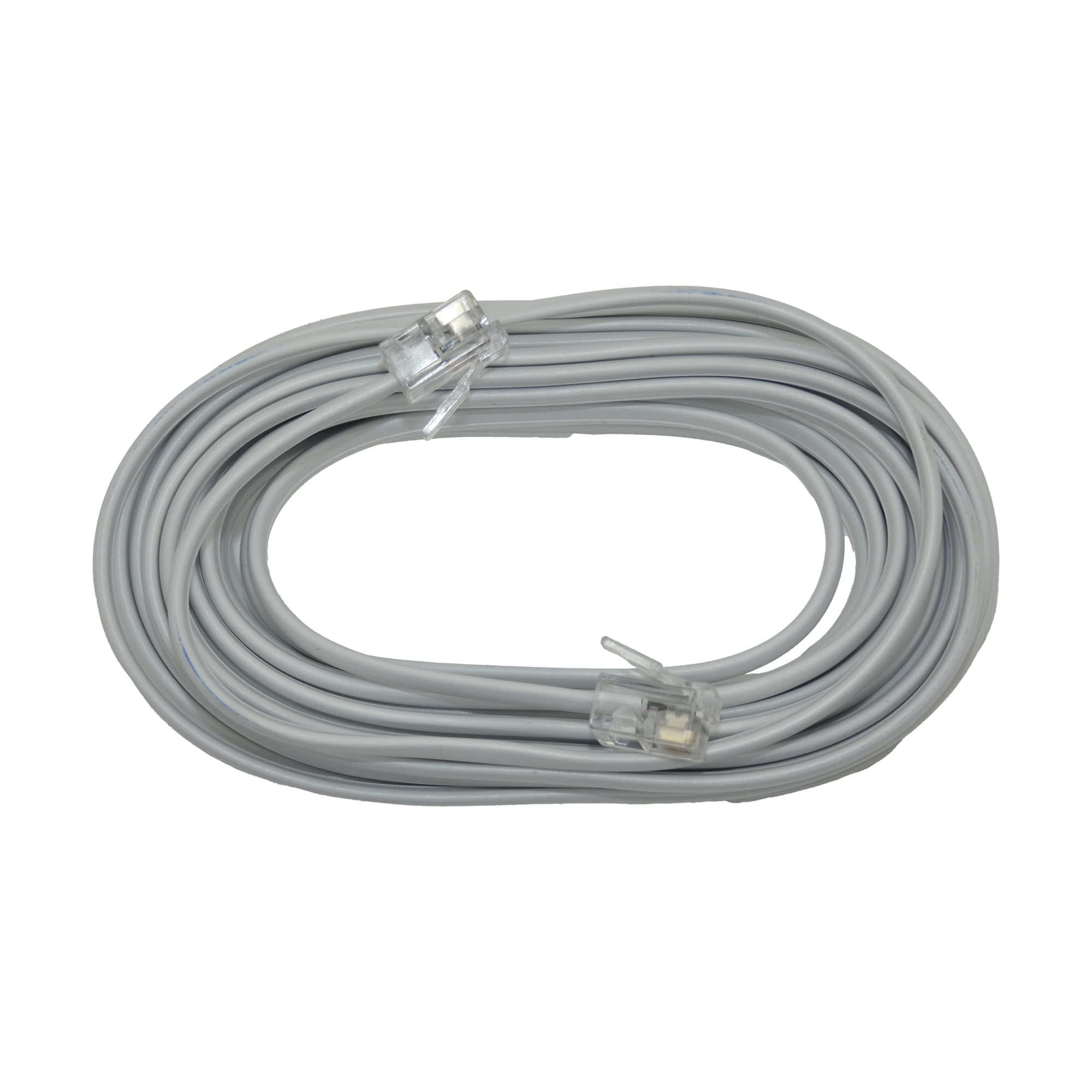 Macrotel - Cable Extensión De Teléfono Blanco De 5 Metros