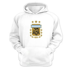 Genérico - Polerón Canguro Argentina Blanco Talla M Unisex