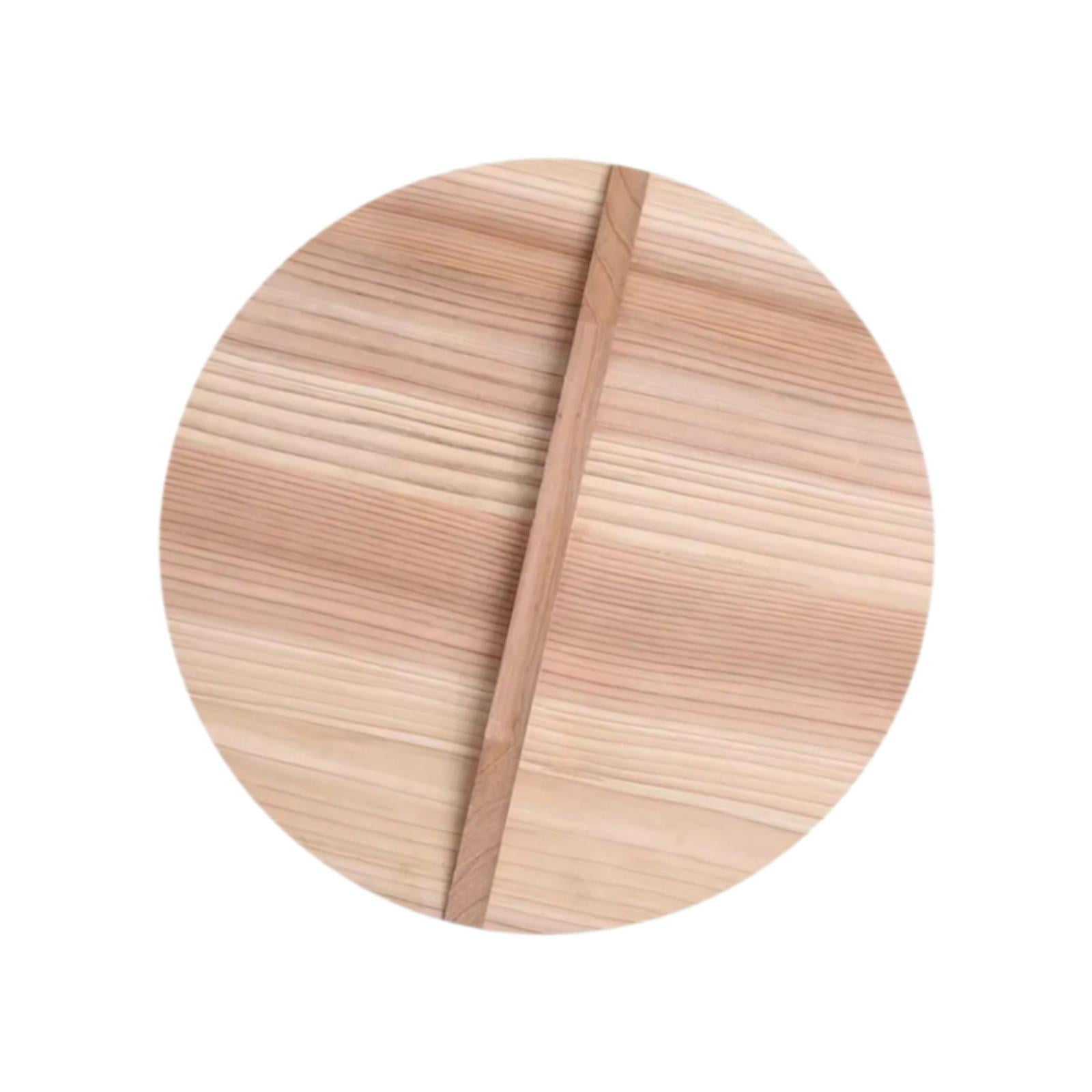 Bothyi - Tapa De Sartén De Madera Redonda, Antiescaldaduras, Ligera, 28 Cm