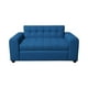 thumbnail image 1 of Sofa Dos Cuerpos Brazo Redondo Lino Azul, 1 of 3