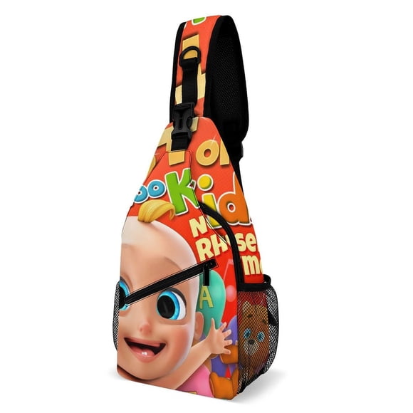 Loo Loo Kids Riñonera Bandolera con Estampado Integral para Hombres y Mujeres, Bolso Cruzado Gráfico de Tendencia, Mochila de Hombro Streetwear para Ciclismo y Deportes, Riñonera Versátil Casual