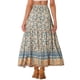 thumbnail image 3 of INSPIRE CHIC Falda Boho para Mujer Casual Campesina Floral Bohemia con Borlas Cintura Elástica Faldas Maxi M Beige, 3 of 6
