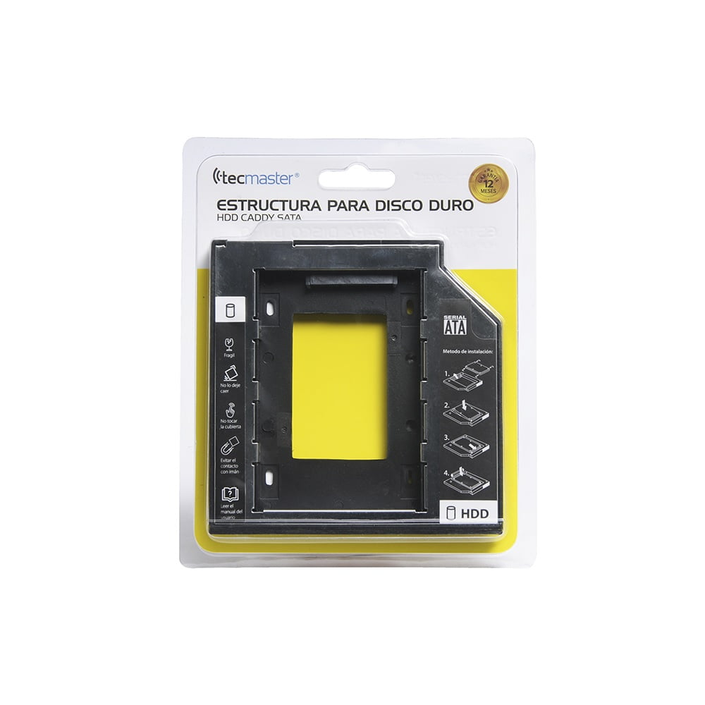 Adaptador Para Disco Duro 95mm Sata Ssd Hdd Tecmaster
