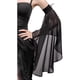 thumbnail image 3 of Mujeres guantes de tul largo gótico negro encaje gasa mangas desmontables vampiro bruja Cosplay disfraz (negro), 3 of 3
