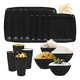 thumbnail image 1 of Cuadrada vajilla juego hogar paja trigo plato tazas 16 kit, 1 of 3