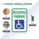 thumbnail image 4 of Señal de Estacionamiento OLANZU 46 × 30 cm Pack de 4 – Acceso para Personas con Discapacidad, 4 of 7