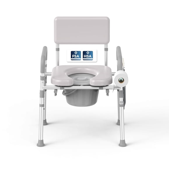 Comodidad de Cama Steadyjoy de Aluminio con Balde de 6.5 qt y Capacidad de 159 kg