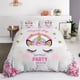 thumbnail image 1 of x248 Bed SheetsRainbow unicorn cartoon bedding set set polyester digital printing set quilt cover pillowcase soft set children gift 3-Piece Bedding Set (1 Duvet Cover + 2 Pillow Shams) nj248, 1 of 5