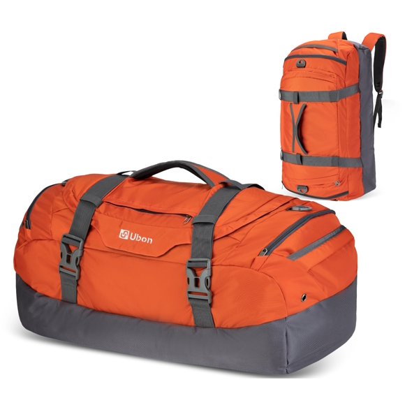 Bolsa duffel Ubon 65 L Naranja con compartimento para zapatos