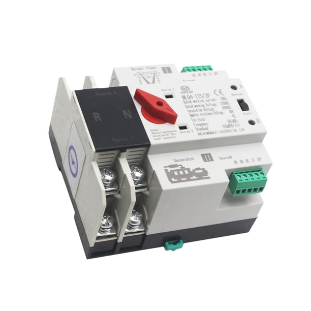 Interruptor de transferencia automática de doble potencia, interruptor de cambio automático de generador, interruptor selector eléctrico 50Hz 60Hz par