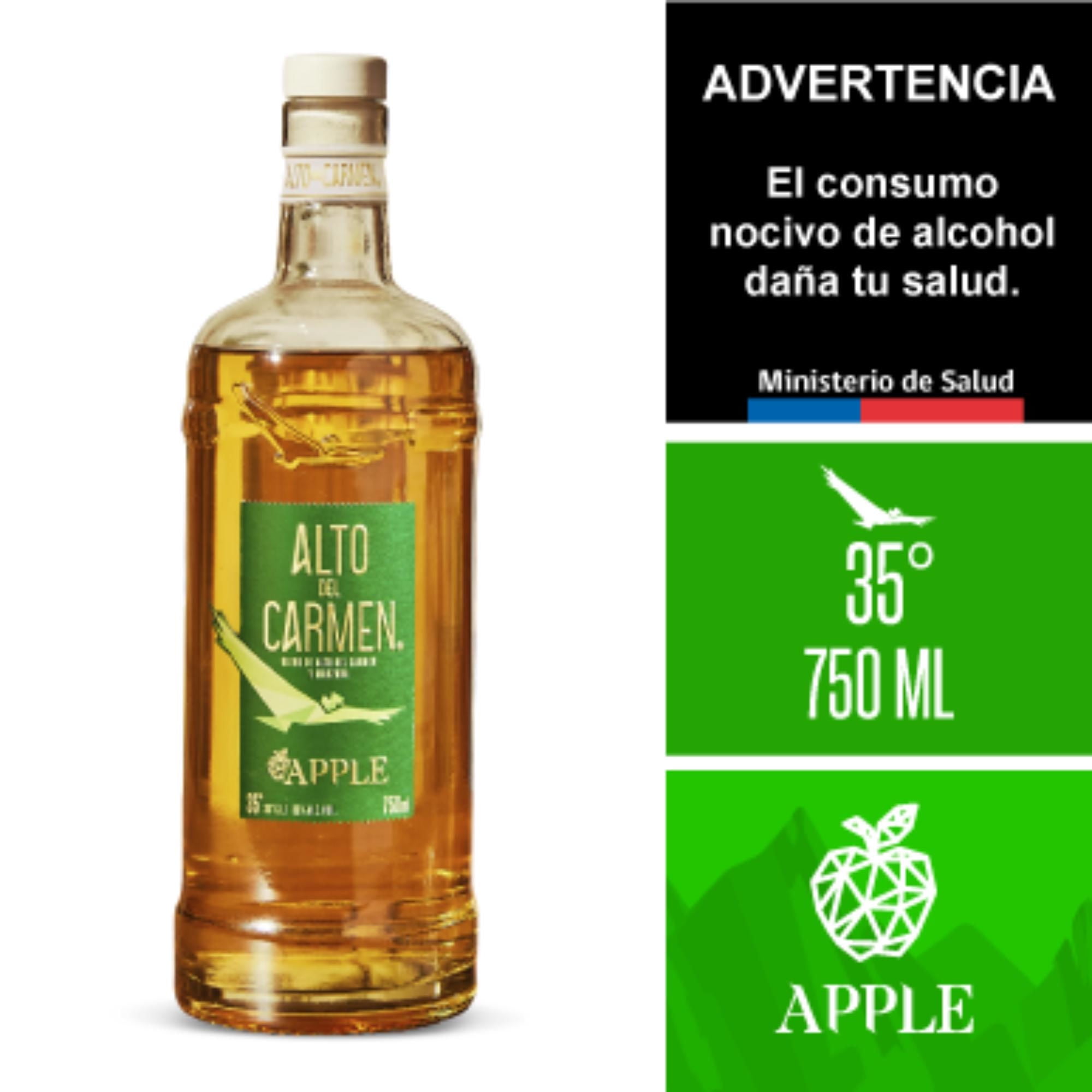 Pisco Alto Del Carmen Apple 35º 750Cc