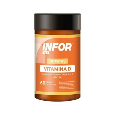 Suplemento Alimentario Vit D Gomitas 60 Un Infor Pro