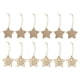 thumbnail image 3 of 12pcs Rebanadas De Madera De Navidad Colgantes Surtidos De Navidad Bricolaje Bricolaje Ornamentos De Cinco Puntas Estrella, 3 of 5