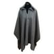 thumbnail image 1 of Poncho Capucha 100% Lana - Largo - Negro Blanco, 1 of 5