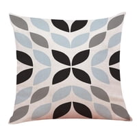 Hogarly - Funda De Cojín Decorativa Pétalos Gris 45X45 Cm